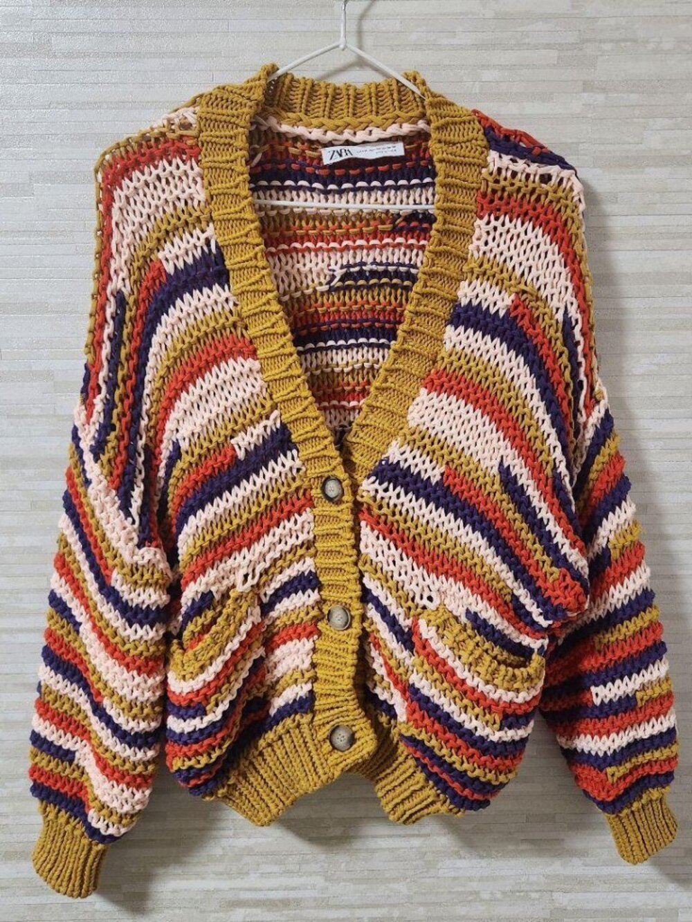 Goldear Knit Cardigan Multicolor